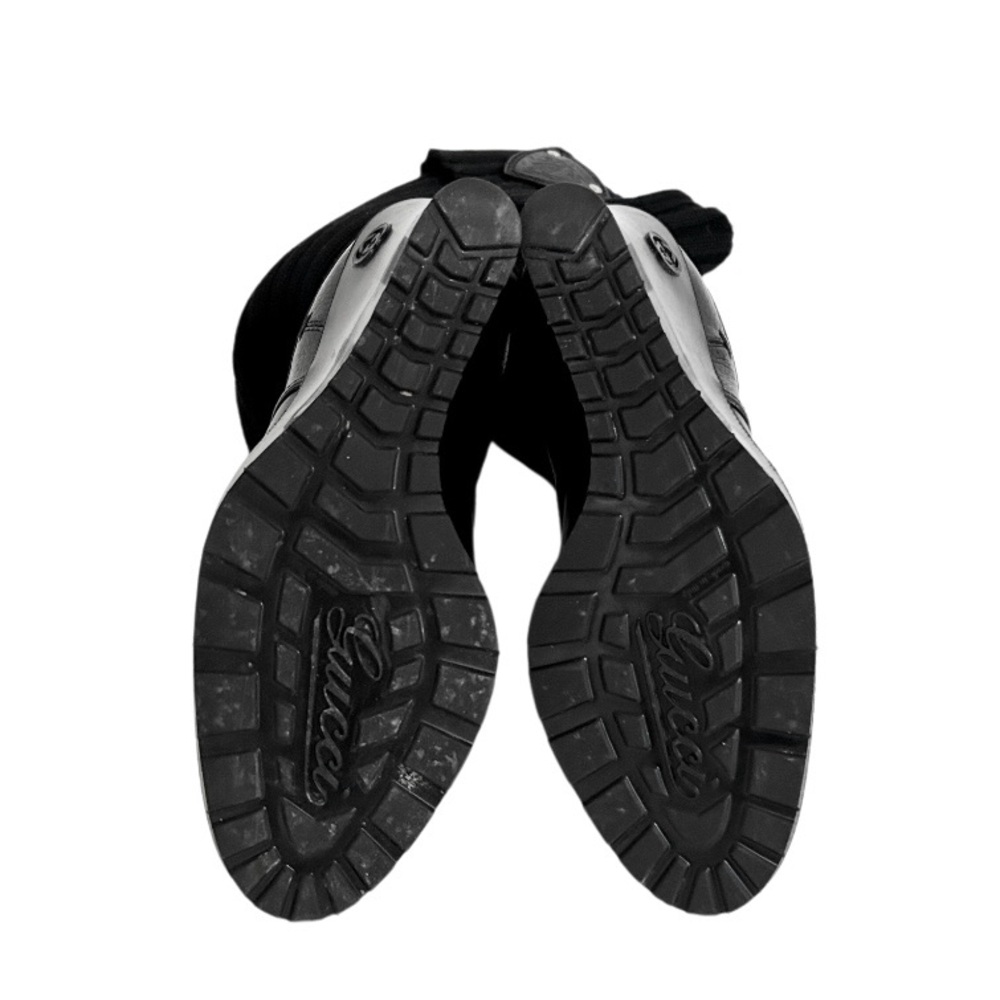 ***MUST GO***Gucci Black Wedge Boots with Knit Cuff...not Size 8 But 7 - Picture 12 of 14